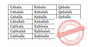 Kabbala - 24 variaţii 
