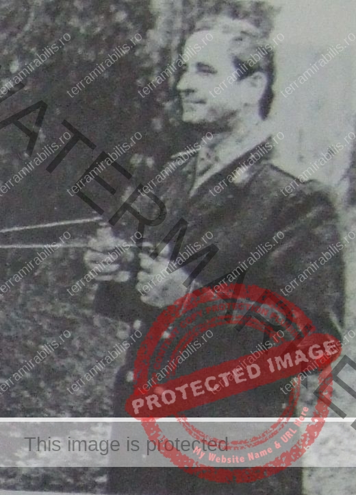 C. Cojocaru, în uniformă militară, cu petliţele Armatei române
