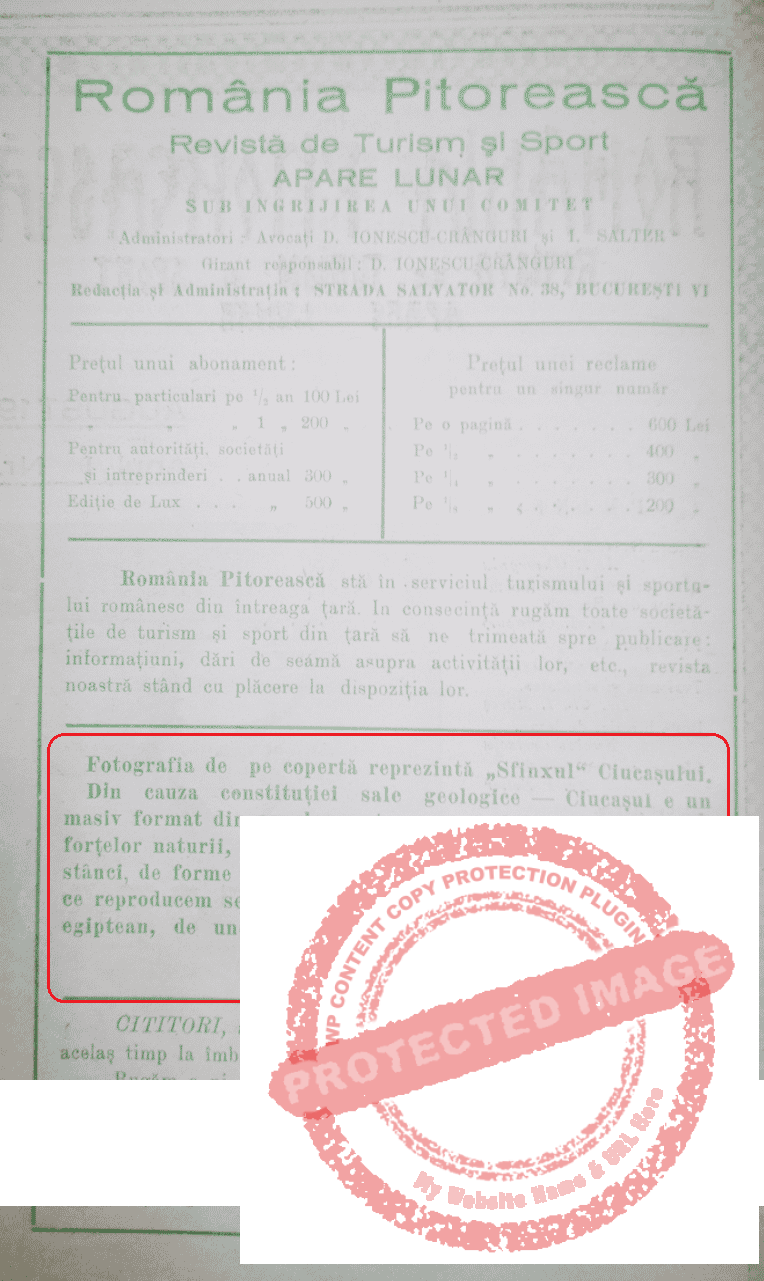 România Pitorească an I, nr. 3/1933 (coperta II)
